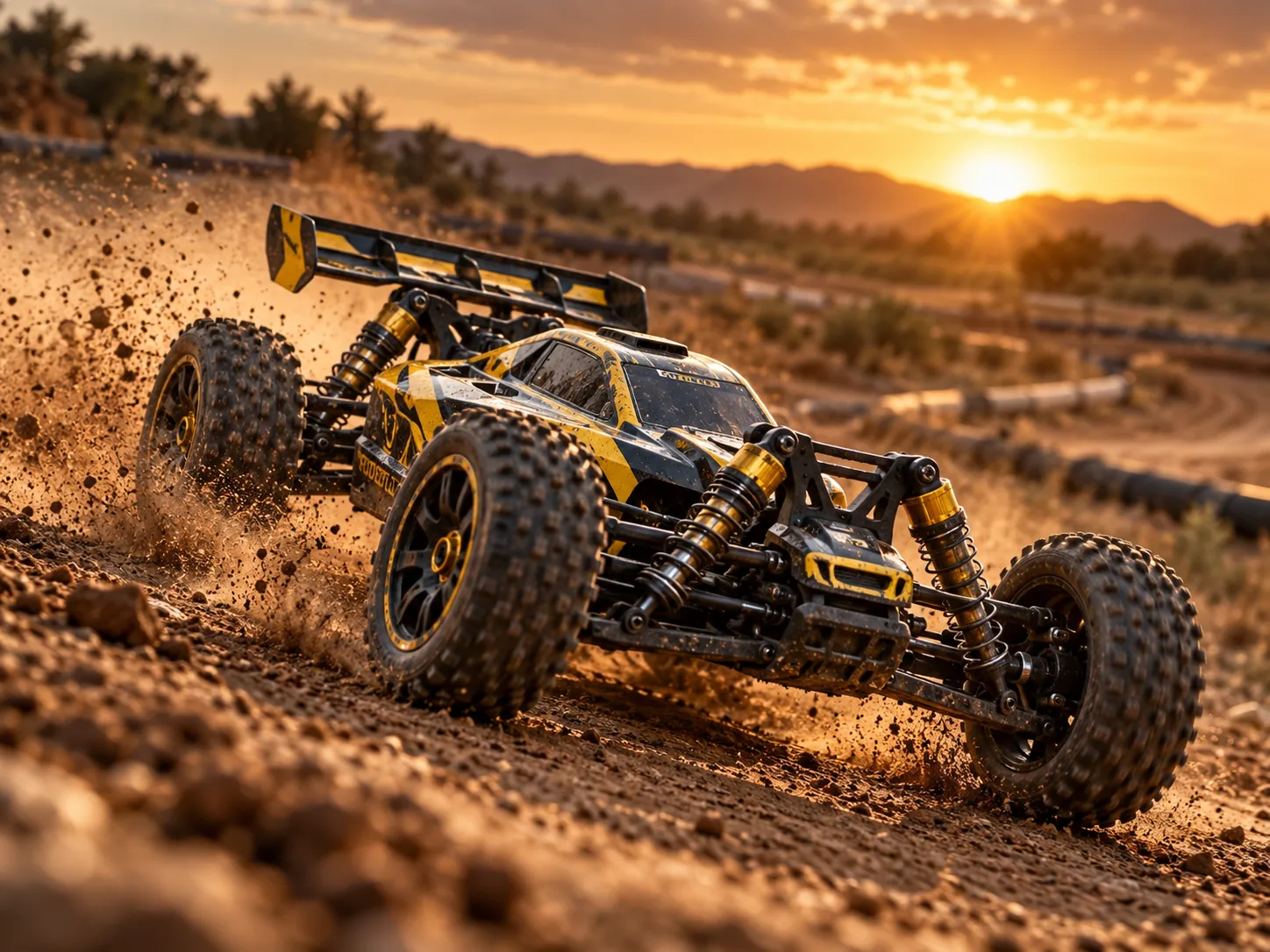 Illustrative Buggies & Bashers RC vehicle scene