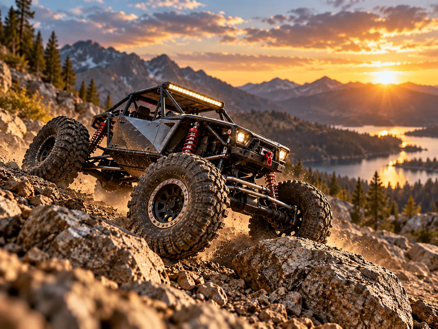 Illustrative Trail Trucks & Crawlers RC vehicle scene