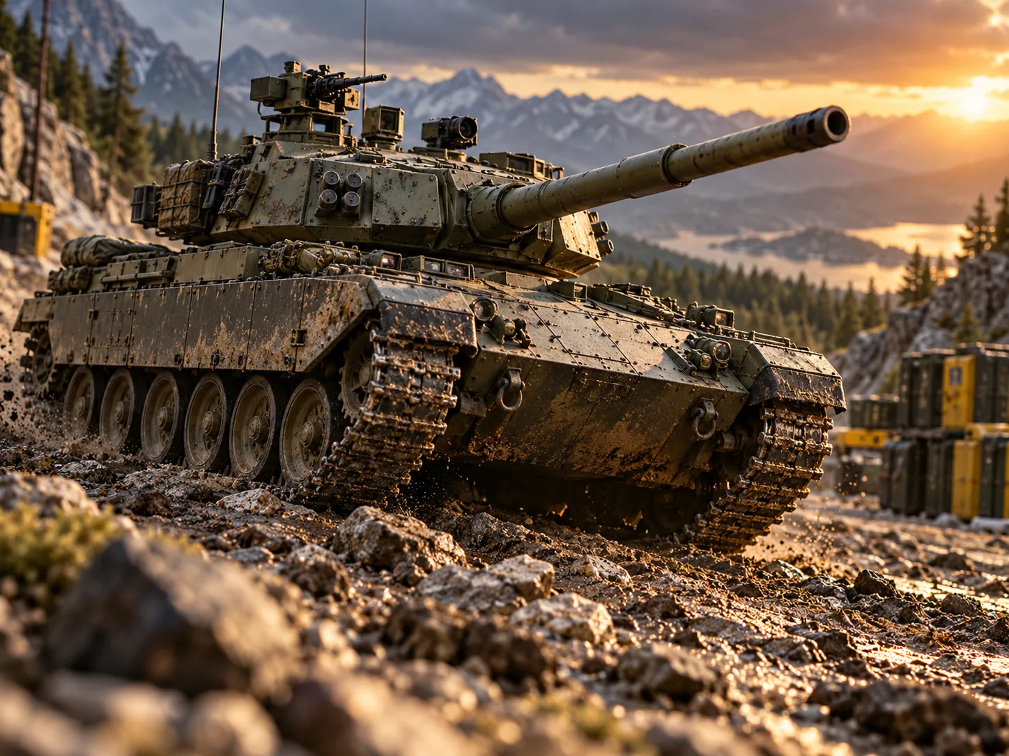 Illustrative Scale Tanks RC vehicle scene